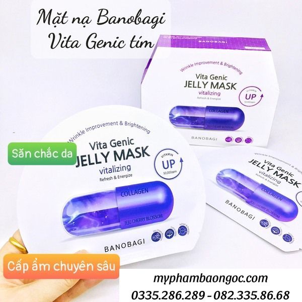 MẶT NẠ BANOBAGI VITA GENIC JELLY MASK HÀN QUỐC HỘP 10 MIẾNG